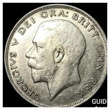 1922 Great Britain Silver 1/2 Crown