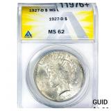 1927-D Silver Peace Dollar ANACS MS62