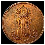 1851B Germany Copper 1 Pfenning