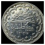 1910[1327] Ottoman Empire Silver 5 Kurush