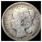 1901 Curacao Silver 1/10 Gulden