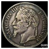 1867 France Silver 5 Francs