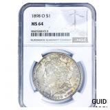 1898-O Morgan Silver Dollar NGC MS64