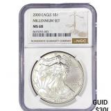 2000 Silver Eagle NGC MS68