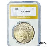 1926 Silver Peace Dollar PGA MS63
