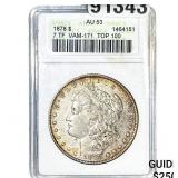 1878 Morgan Silver Dollar ANACS AU53