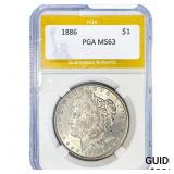 1886 Morgan Silver Dollar PGA MS63