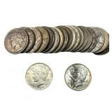 [20 Coins] 1921-1926 Silver Peace Dollar