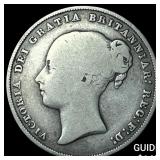 1851 Great Britain SIlver 1 Shilling