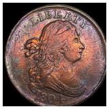 1804 Copper Half Cent ABOUT UNCIRCULATED