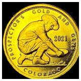 2021 24K Gold 0.10 Troy Oz Prospector