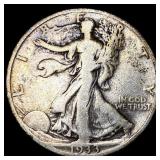 1933-S Silver Walking Liberty Half Dollar LIGHTLY