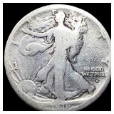 1916-S Silver Half Dollar NICELY CIRCULATED