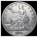 1877 Silver Trade Dollar LIGHTLY CIRCULATED