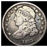 1833 Capped Bust Silver Dime LIGHTLY CIRCULATED