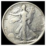 1917-S Silver Walking Liberty Half Dollar LIGHTLY