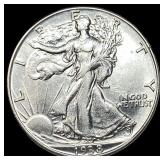 1938-D Silver Walking Liberty Half Dollar  CLOSEL