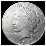 1934-S Peace Silver Dollar LIGHTLY CIRCULATED