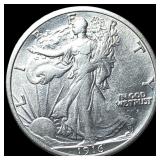 1916-D Silver Walking Liberty Half Dollar  CLOSEL