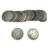 [20 Coins] 1898-1912 Barber Half Dollar