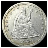 1844 Seated Liberty Quarter CLOSELY  UNCIRCULATED