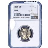 1959 Jefferson Nickel NGC PF68