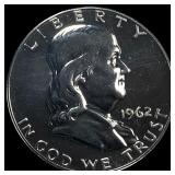 1962 Franklin Half Dollar GEM PROOF