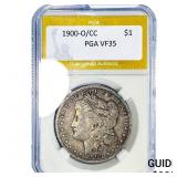 1900-O/CC Morgan Silver Dollar PGA VF35