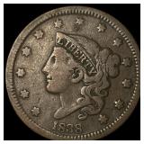 1838 Coronet Head Large Cent LIGHTLY CIRCULATED