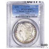 1878 Morgan Silver Dollar PCGS MS63 Strong Vam 41
