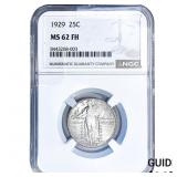 1929 Standing Liberty Quarter NGC MS62 FH
