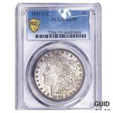 1891-CC Morgan Silver Dollar PCGS AU55