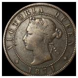 1871 Prince Edward Island One Cent NICELY CIRCULAT