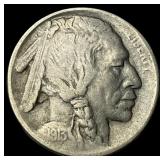 1913-S Type 1 Buffalo Nickel NEARLY  UNCIRCULATED