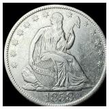 1858-O Silver Seated Liberty Half Dollar  NEARLY