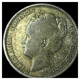 1906 Netherlands Silver 10 Cents