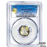 1917 France 50 Centimes PCGS MS65