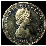1972-FM Bahamas Silver Dollar KM 22