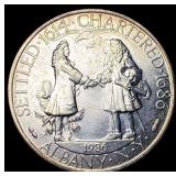 1936 Albany Charter Silver Half Dollar UNCIRCULATE