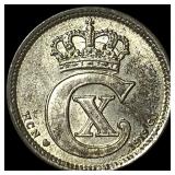 1919 Denmark Silver 10 Ore
