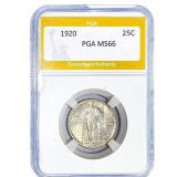 1920 Standing Liberty Quarter PGA MS66