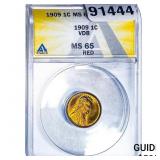 1909 Wheat Cent ANACS MS65