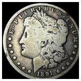 1891-CC Silver Morgan Dollar NICELY CIRCULATED