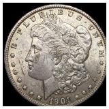 1901-O Silver Morgan Dollar CHOICE AU
