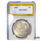 1889 Morgan Silver Dollar PGA MS65