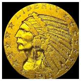 1915 Indian Head Half Eagle $5 Gold HIGH GRADE