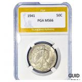 1941 Walking Liberty Half Dollar PGA MS66