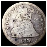 1876 Seated Liberty Quarter NICELY CIRCULATED