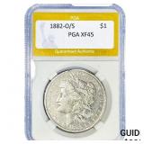 1882-O/S Morgan Silver Dollar PGA XF45