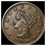 1841 Braided Hair Large Cent NEARLY UNCIRCULATED